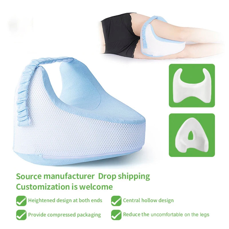 Memory Foam Leg Pillow for Pain Relief Orthopedic Thigh Cushion - All Colors
