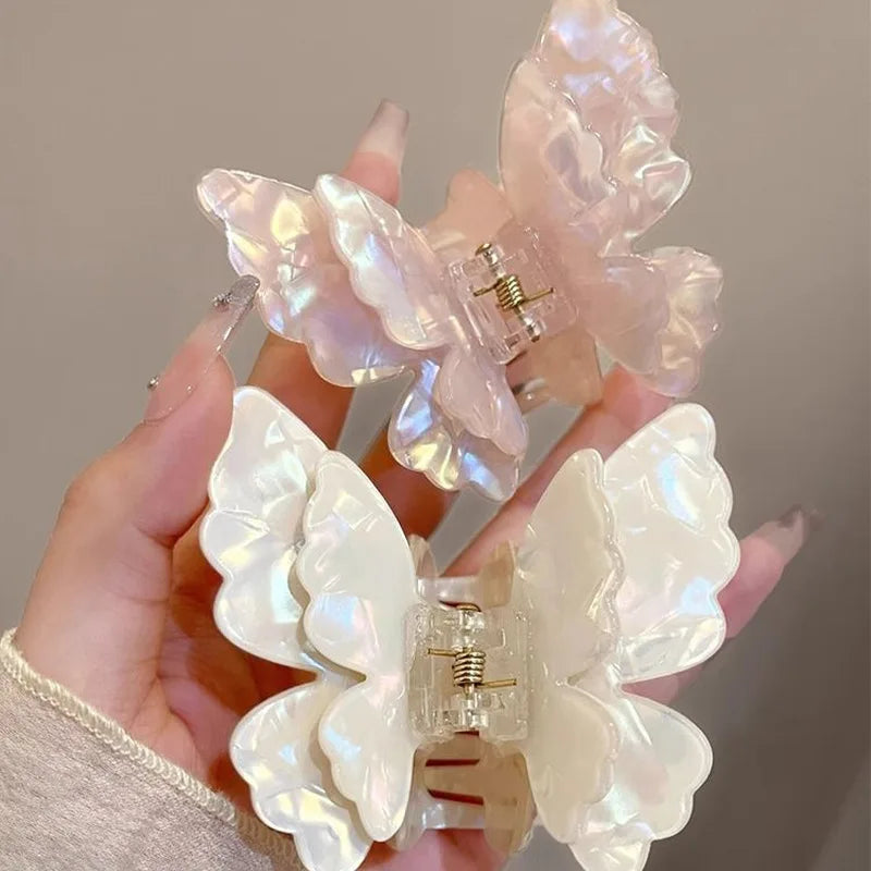 1/2PCS Fairy Butterfly Hair Claw Set Hair Accessories for Curled & Princess Styles