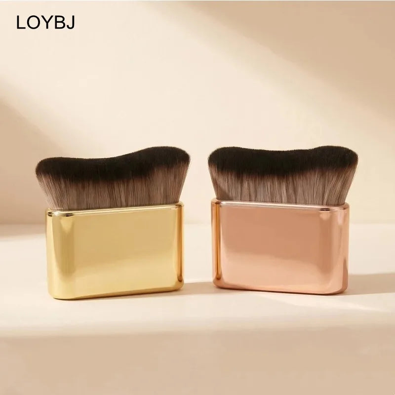 Self Tanning Brush Gold Portable Makeup & Body Applicator Tool for Self Tan, Sunscreen, Neck & Leg