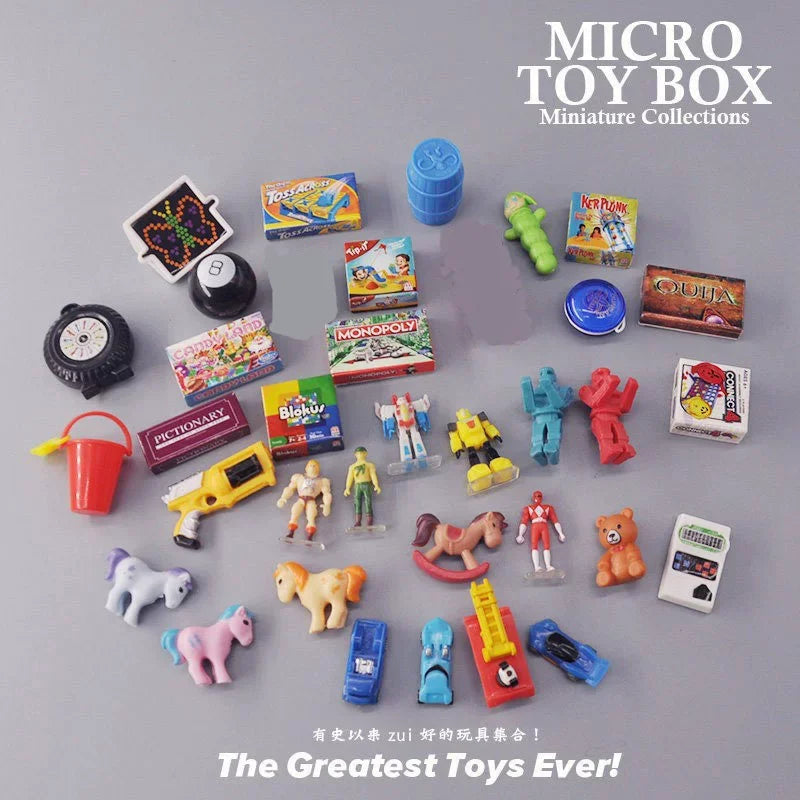 Miniature Toy Supermarket Set - Smallest Alloy Collectible Toy, No Box