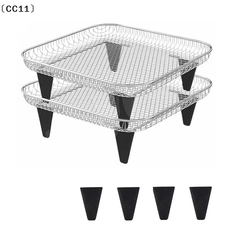 Silicone Dewatering Rack Buffer Pads for Air Fryer and Dehydrator, 4/6/8 Pack