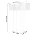 Crystal Flower Stand Wedding Centerpiece Display Racks 60x20x78cm - Clear Acrylic