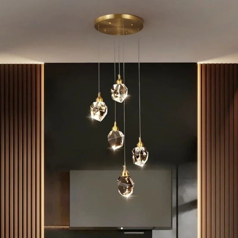 Modern Crystal LED Pendant Chandelier for Living Room Kitchen Bedroom Home Decoration