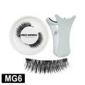 Magnetic False Eyelashes 3D Fluffy Faux Mink Reusable Makeup Kit with Mirror & Applicator