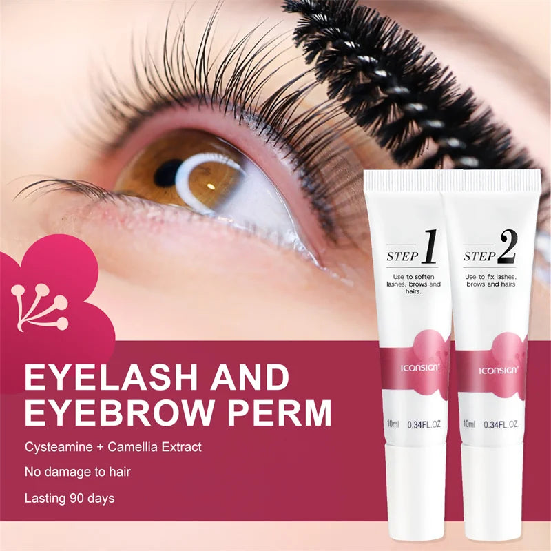 Lash & Brow Perming Tube Set for Lash Lift and Lamination - Fixation Lotion Kit