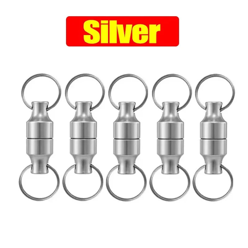 Magnetic Mini Keychains Set - Carbon Steel Double Loops Hook Holders