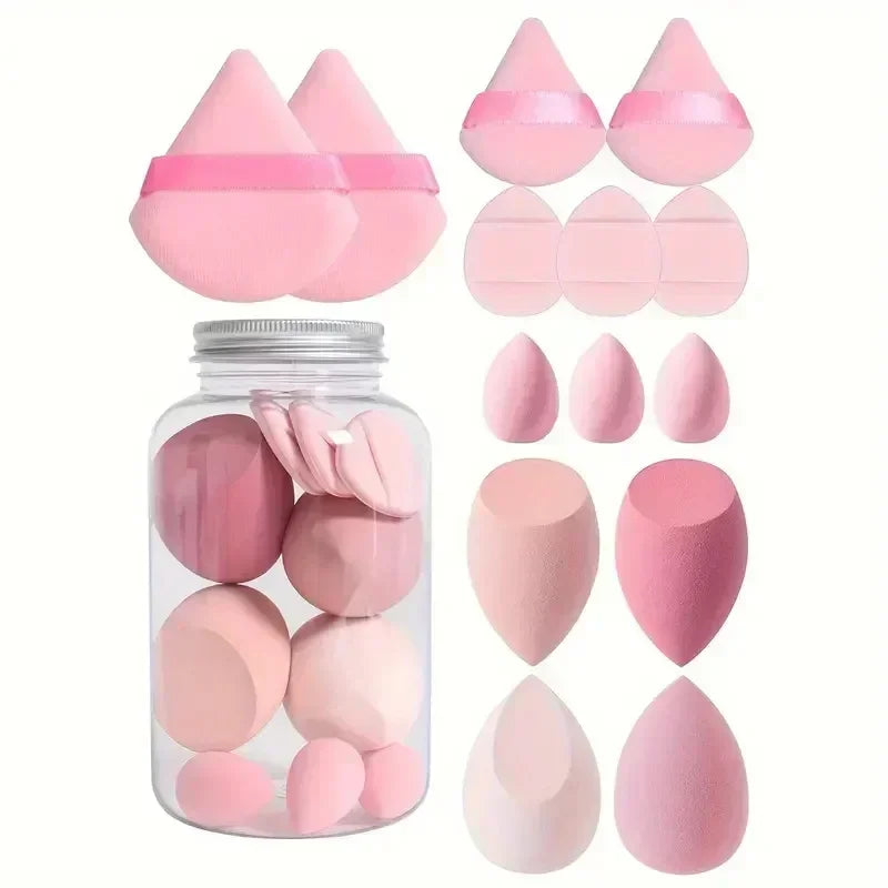 12/14Pcs Makeup Sponge Set for Foundation Blending Cosmetic Puff Beauty Egg