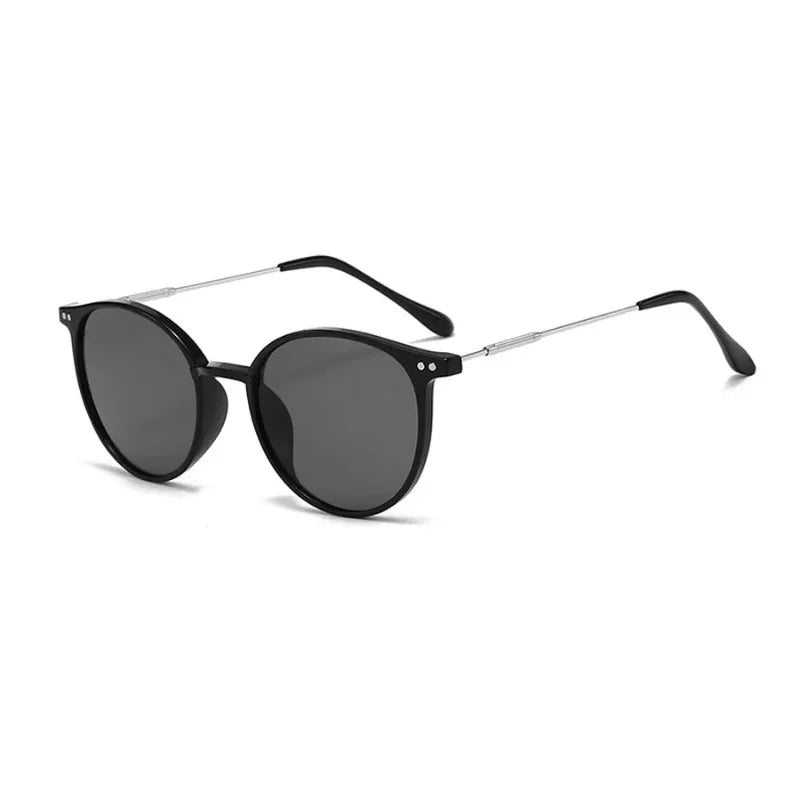 Round Vintage Sunglasses for Women and Men UV400 Outdoor Sun Glasses