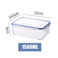 Sealed Rectangular Refrigerator Storage Box with Lid - Stackable Food Containers