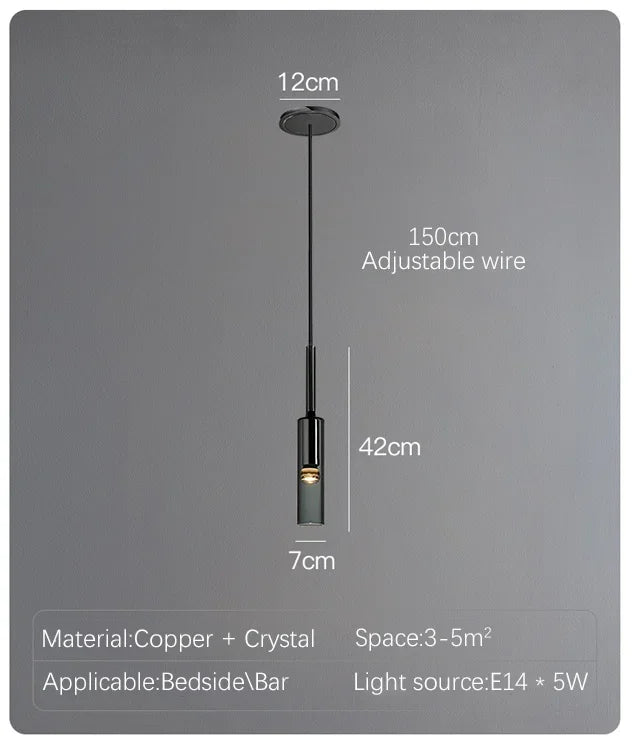 Nordic Glass LED Pendant Lamp Chandelier for Living Room Bar Kitchen Minimalist Light Fixture