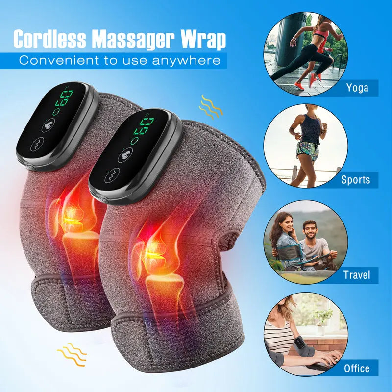 Electric Heating Knee Massager with Vibration Pad