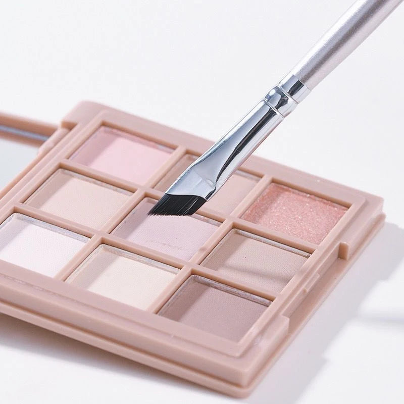 Diagonal Eyeliner & Eyebrow Brush Set - Ultra-Thin Detail Makeup Tools