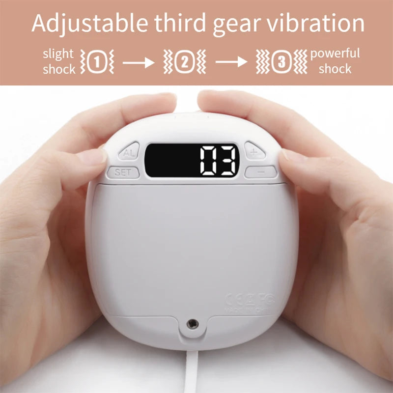 Silent Vibration Alarm Clock with LED Display for Sleep & Travel - Creative Cute Pet Design