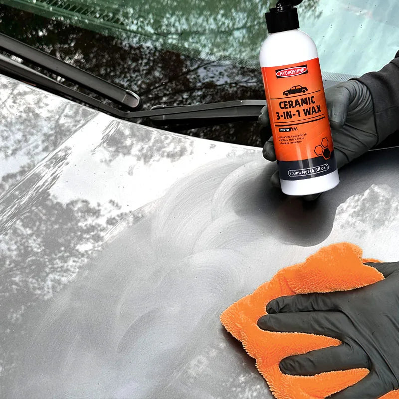 Ceramic 3-in-1 Car Wax - Scratch & Swirl Mark Remover, Protective Paint Care