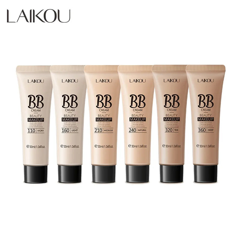 Waterproof Long Lasting BB Cream Face Foundation Makeup with Concealer & Brightening Effect