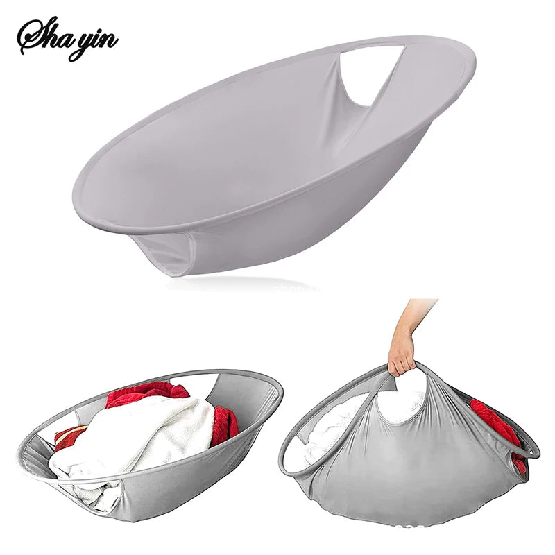 Foldable Portable Laundry Basket with Pop-Up Design and Durable Oxford Material