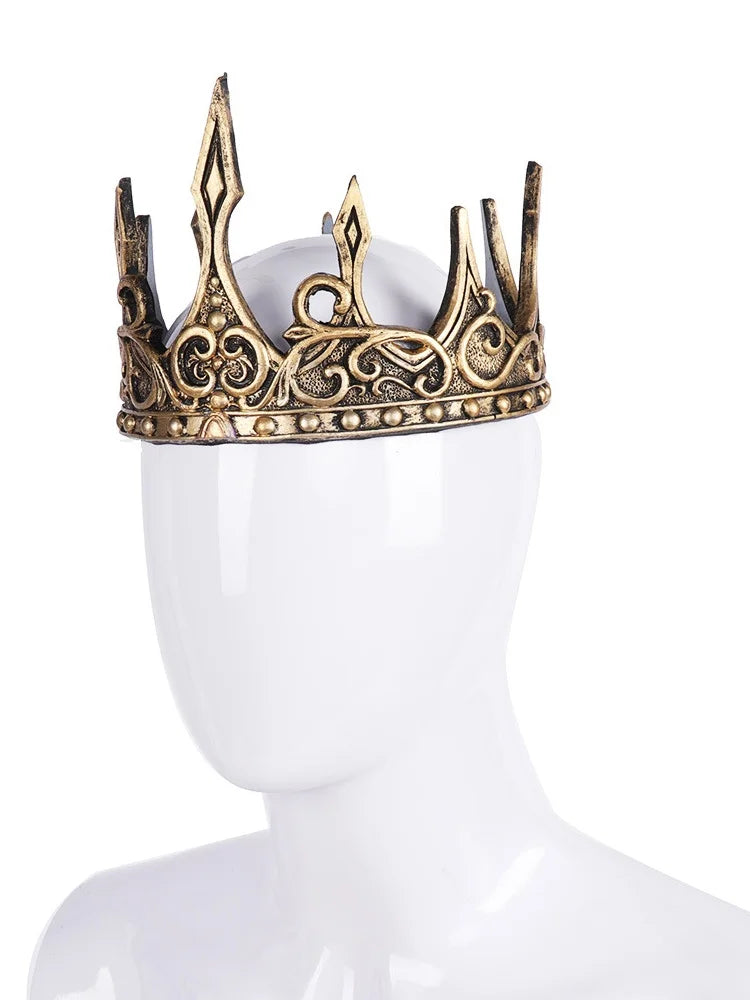 Medieval King’s Crown Latex Foam Costume Headwear for Stage Performance