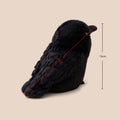 Kawaii Black Crow Plush Toy - Realistic Bird Soft Doll for Kids & Adults