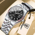 Casual Women's Waterproof Quartz Watch with Luminous Dial and Stainless Steel Band