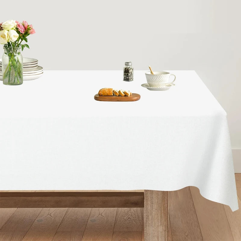 Solid Color Plastic Tablecloth 137x183cm Rectangle Party & Wedding Cover