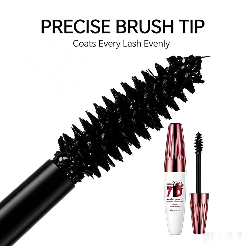 Waterproof Volumizing Mascara for Natural Long-Lasting Lash Look - Black