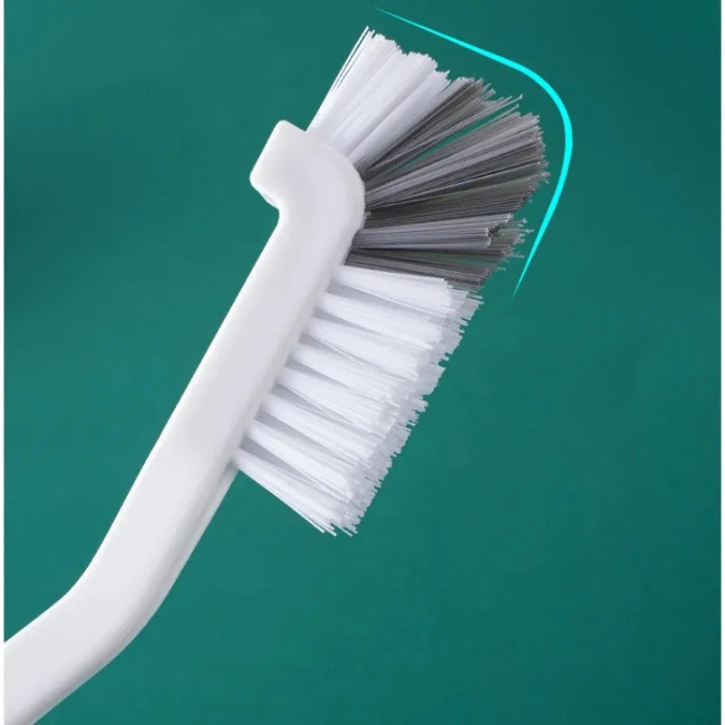 Multipurpose Plastic Cleaning Brush with Long Handle for Kitchen and Household Use