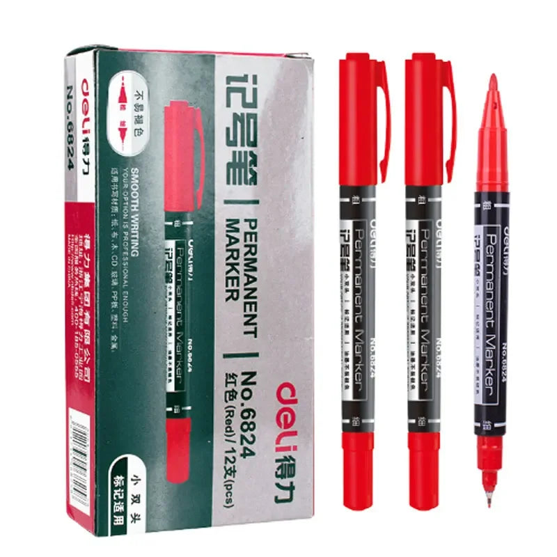 9pcs Waterproof Permanent Paint Marker Pen Set Oil-Based Quick Dry Stationery