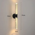Modern Wall Lamp for Living Room & Bedroom - Nordic Style LED Wall Light with Copper & Acrylic Shade