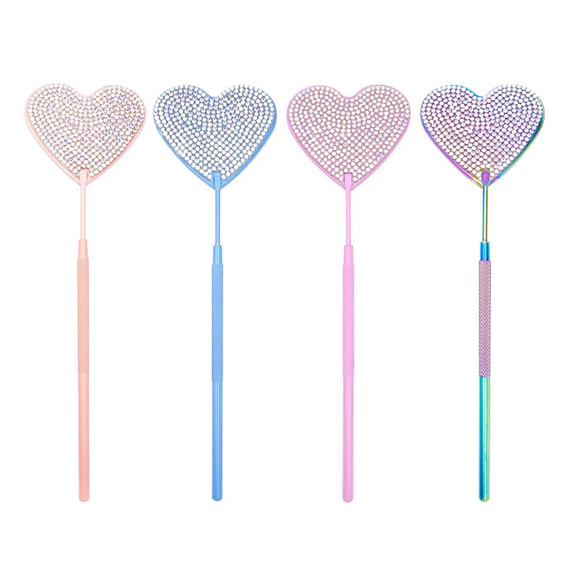Multifunction Lash Mirror Stainless Steel Magnifying Mirror for Eyelash Extensions Makeup Supplies