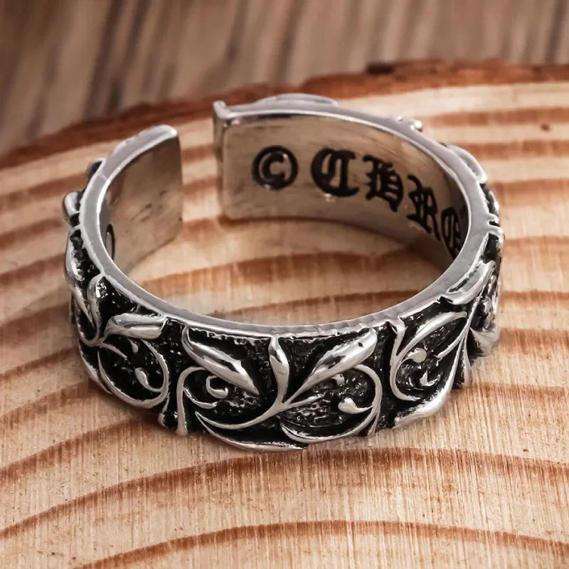 Vintage Open Style Personalized Eternal Ring for Couples