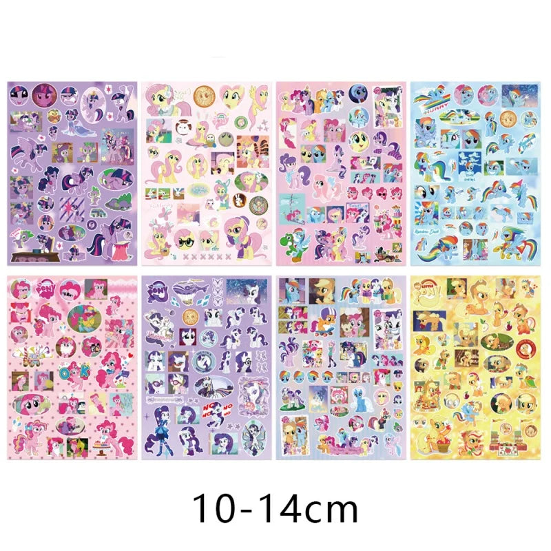 Anime My Little Pony Die-Cut Stickers for Water Bottles Laptops Skateboards