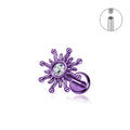 Titanium Cartilage & Lip Ring Set with Color Variants and Main Stone Options