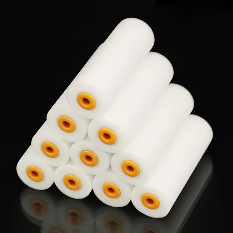 10pcs Embossed Sponge Paint Rollers for Water & Oil-Based Latex Paints