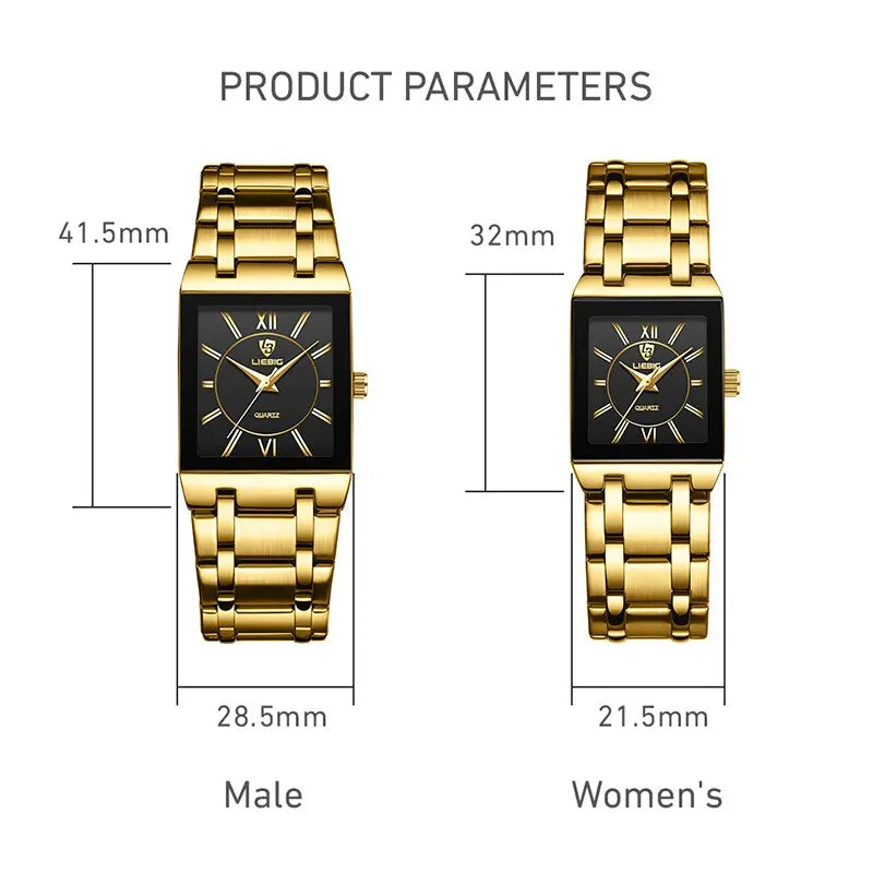 Luxury Quartz Wristwatch for Women Men Waterproof Fashion Watch