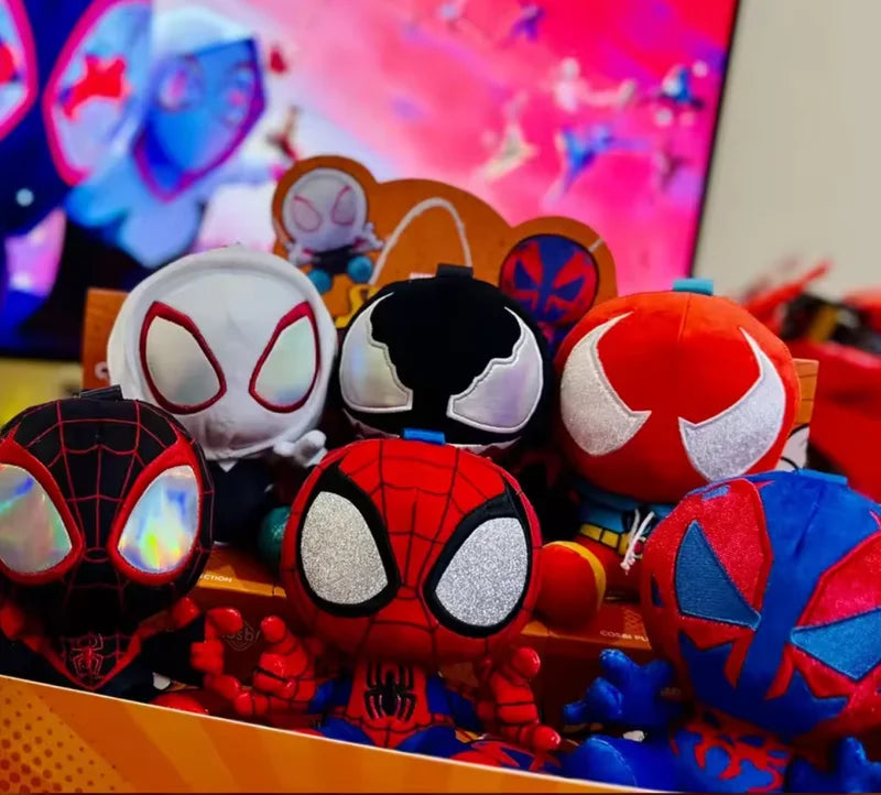 Anime Plush Blind Box Figurines Backpack Pendants - Spider Man Series Gift for Boys