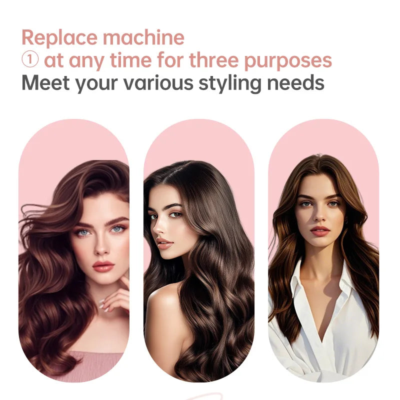 Automatic Hair Curler with Negative Ion Ceramic Barrel - Large Wave Perm, Multiple Sizes