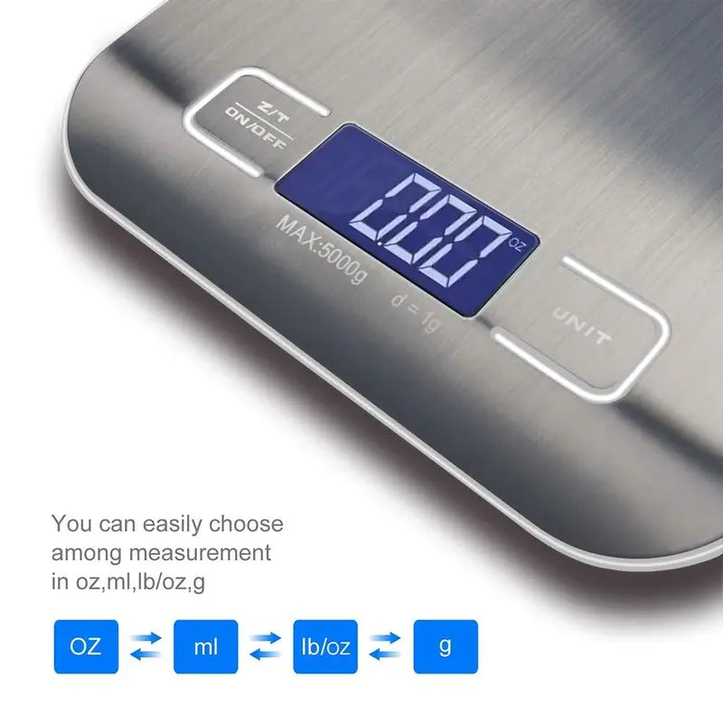 Digital Kitchen Scale 5kg/10kg with LCD Display Food Baking & Jewelry Weighing