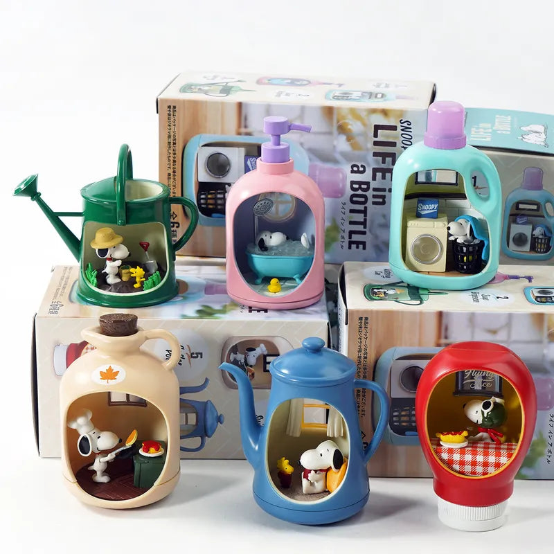 Anime Figure Blind Box Toy - Collectible Snoopy Model Ornaments - Multiple Colors
