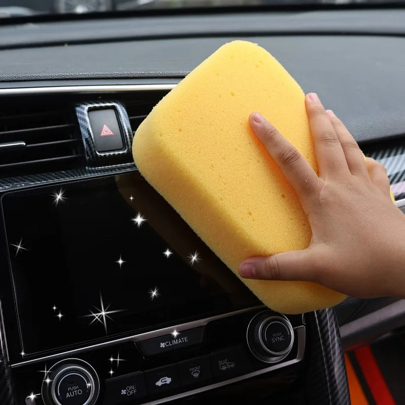 Car Wash Sponge Large Dense Foam Wax Applicator Pad Scratch-Free Cleaning Tool