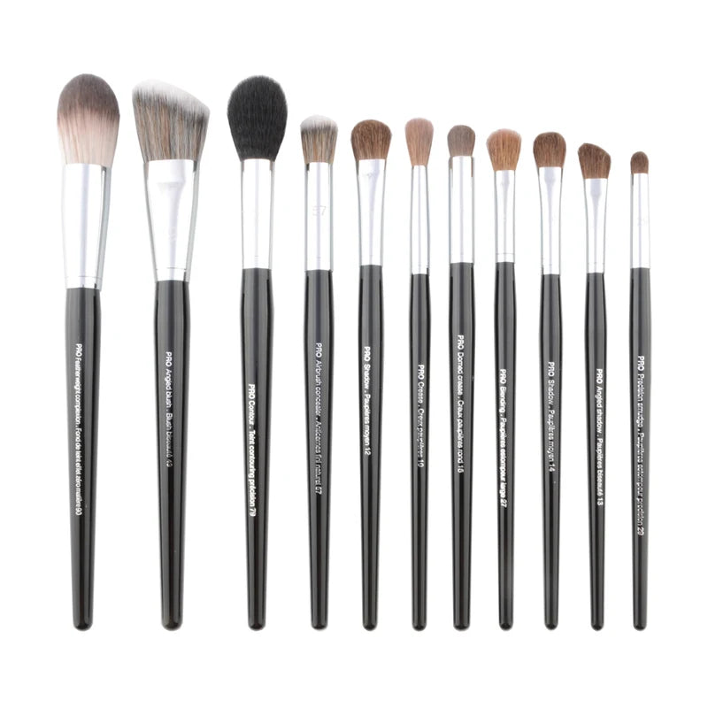 Pro Makeup Brushes Set - Large Synthetic Hair Face & Eye Tools
