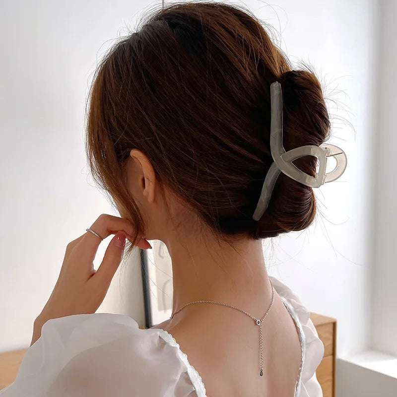 Large Transparent Hair Claw Clips for Women - Fashion Hair Accessories