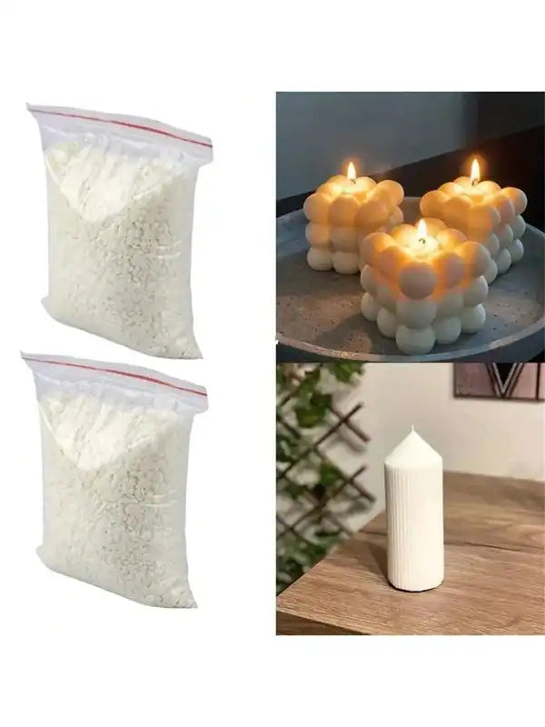 Natural Soy Wax Granules for Candle Making - 200g/500g No Additives