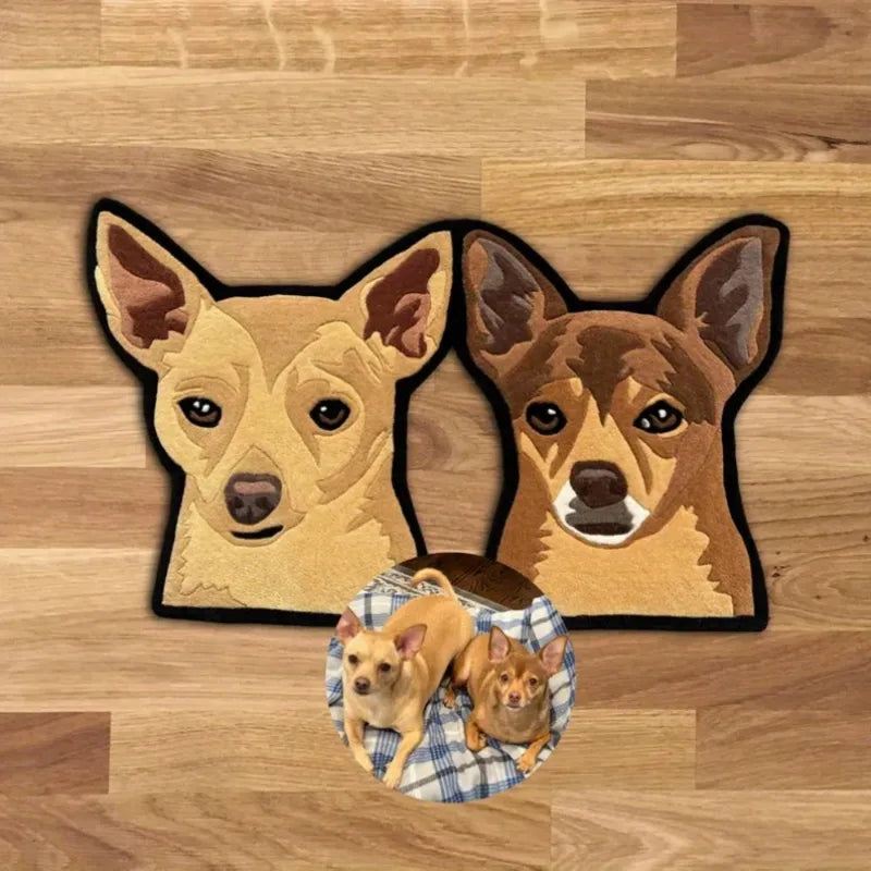 Personalized Photo Rug with Custom Image - Non-Slip Home Mat for Entryway & Pet-Friendly