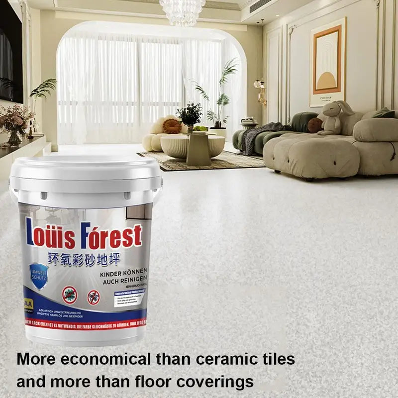 High-Gloss Marble Effect Epoxy Floor Coating Waterproof Garage Paint 500ml