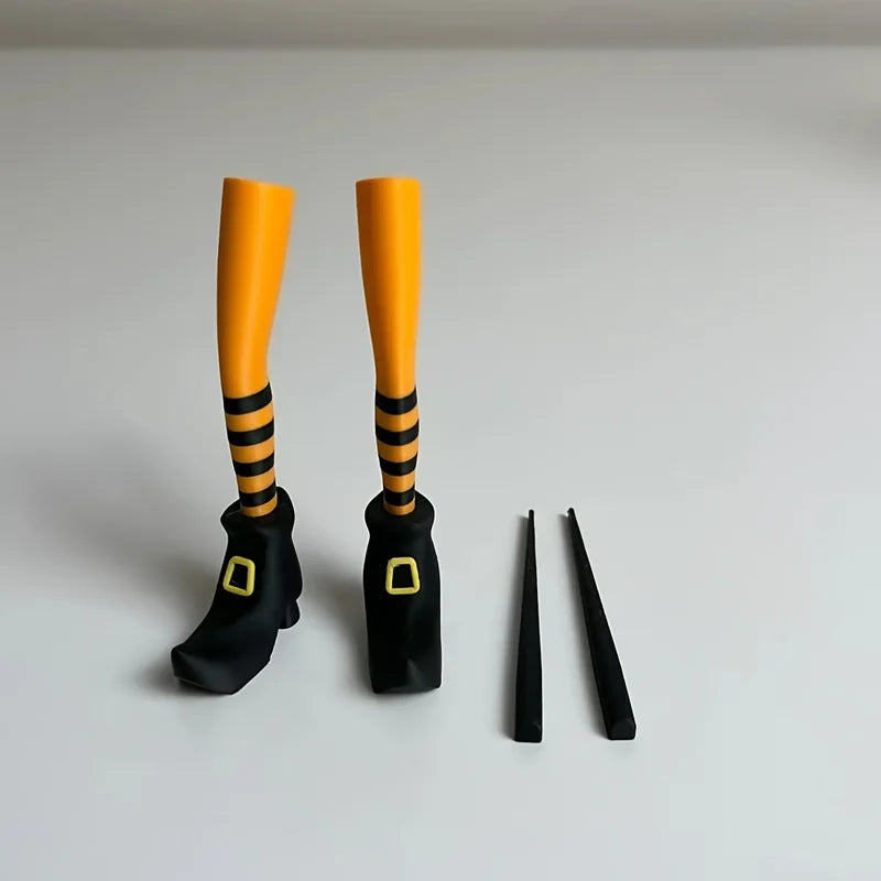 DIY Witch Leg Plant Garden Decorations for Potted Plants and Lawns