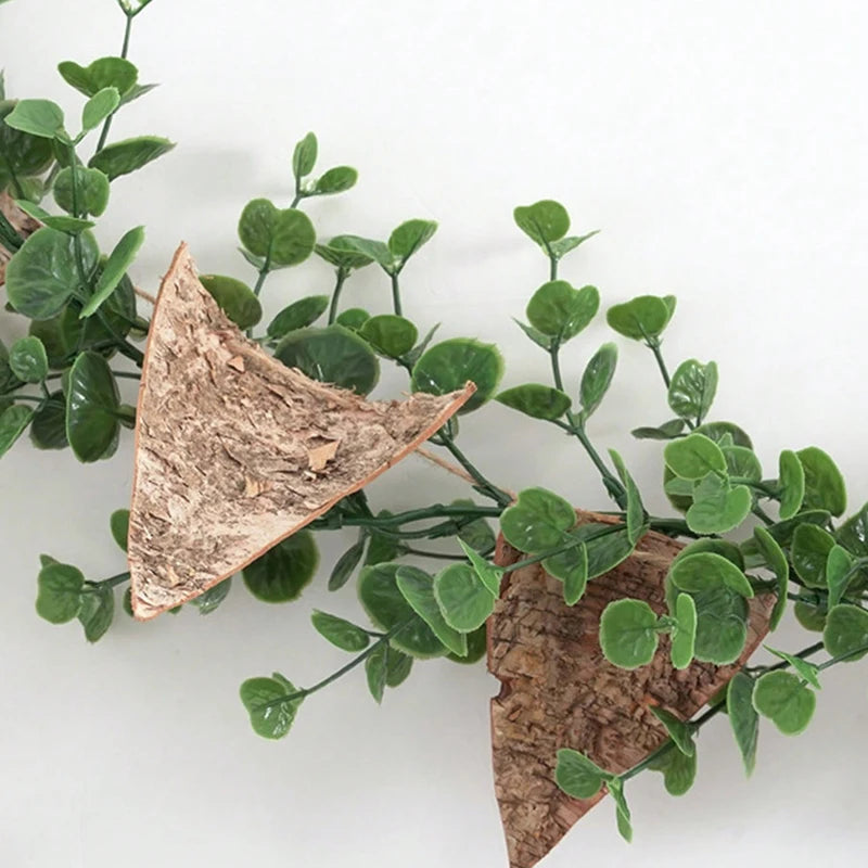 Artificial Ivy Hanging Eucalyptus Vine for Indoor Outdoor Garden Wall Decor - 180cm
