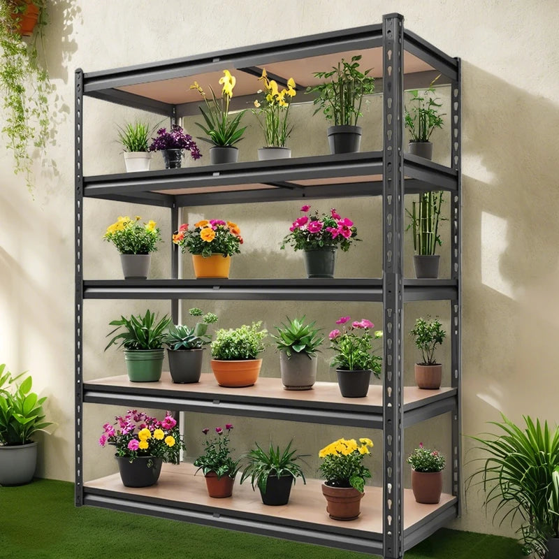 Heavy Duty Garage Shelving Unit 72 Inch Steel Storage Racks 2000LBS Capacity