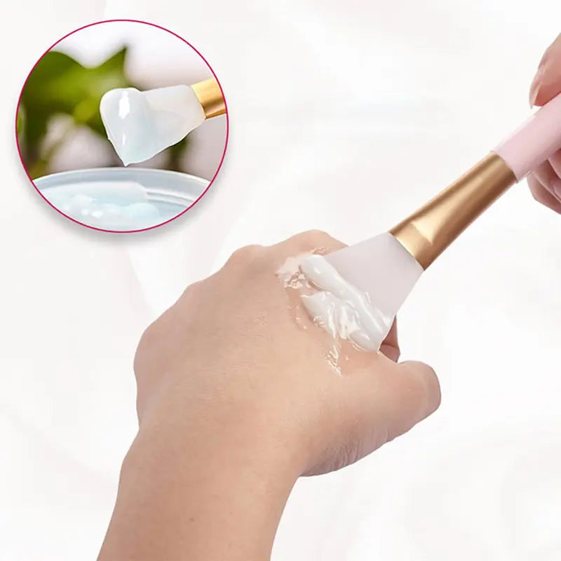 Silicone Face Mask Brush Makeup Applicator Tool - Soft Tip, Reusable