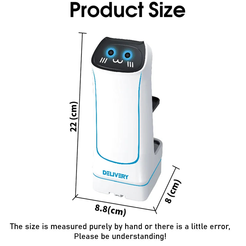 Remote Control Food Delivery Robot Toy with Prank Surprises - Xmas Gift for Kids & Adults