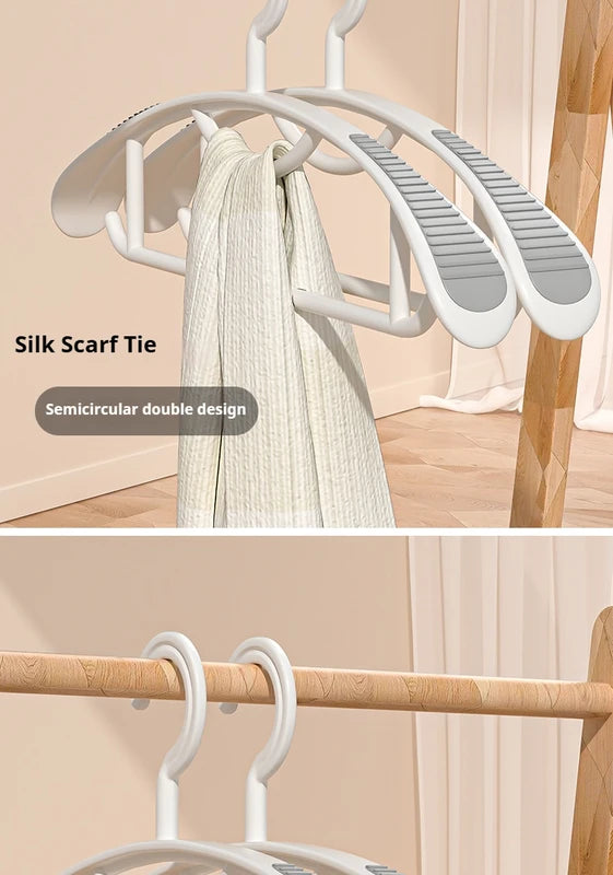 Non-slip Household Hanger with Wide Shoulders and Bright Colors for Clothes Organization